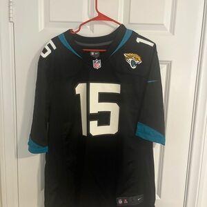 Jacksonville Minshew On Field Black and Gray Jersey